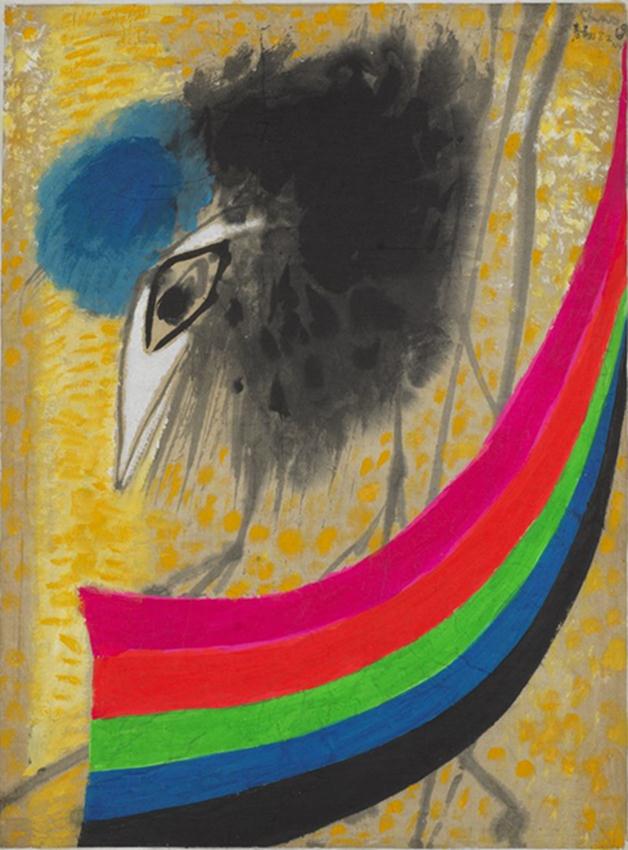  p>《色彩飞扬》是1968年赵春翔创作的中国画. /p>