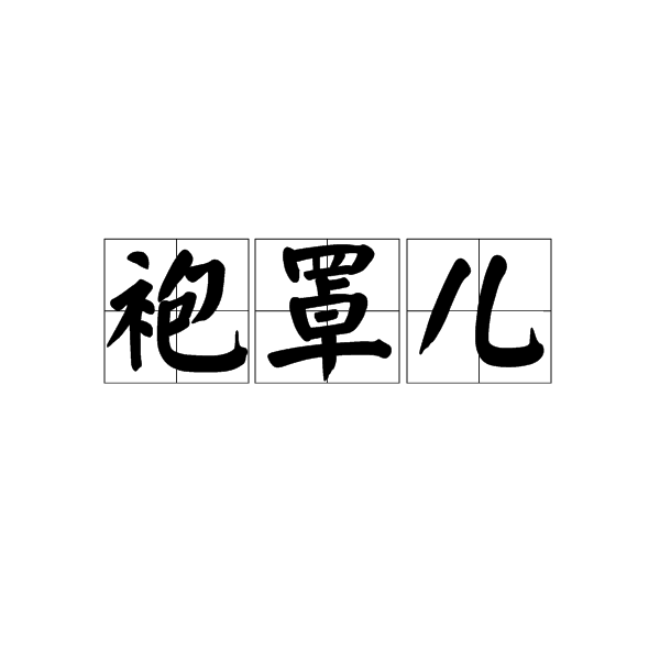 汉语词语,拼音为páo zhào ér,意思是套在袍子外面的大褂;罩袍