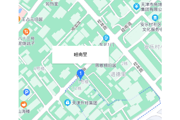  p>睦南里位于天津市和平体育馆街,共计房屋33户,小区物业公司为街道