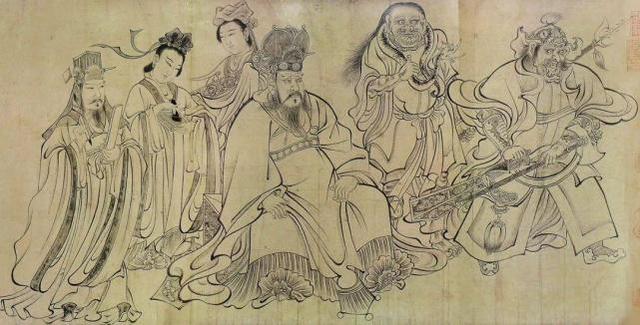 中国绘画纵横导览｜“曹衣出水、吴带当风”_百科TA说