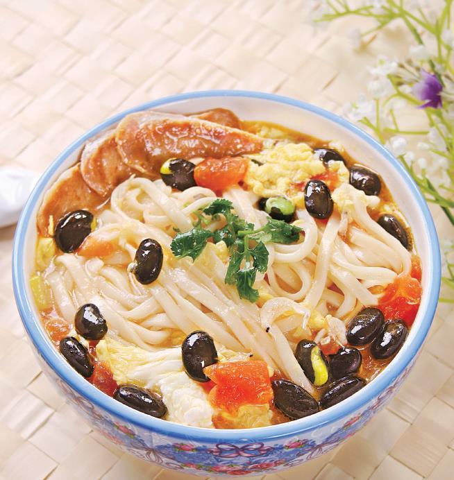 鸡蛋火腿炝锅面