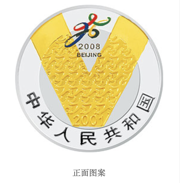 庆祝北京申办2008年奥运会成功纪念银币
