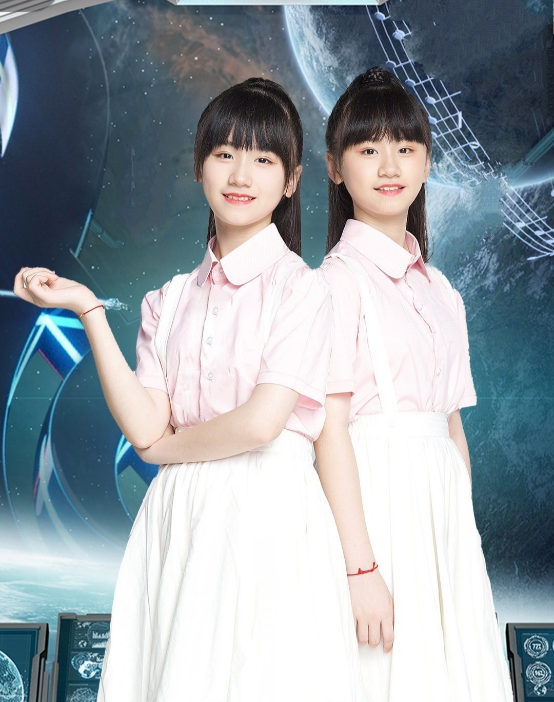 一一丫丫,女,真名:薛芷诺和薛芷言