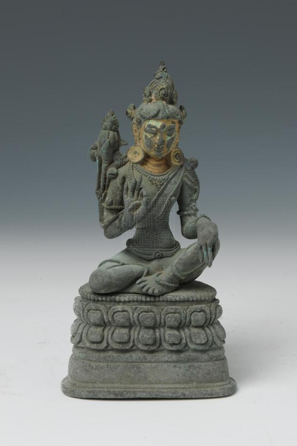 民国藏传佛教莲花手观音铜造像