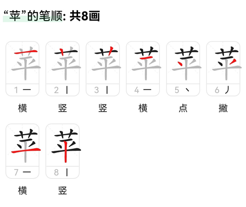 苹（汉语汉字）_百度百科