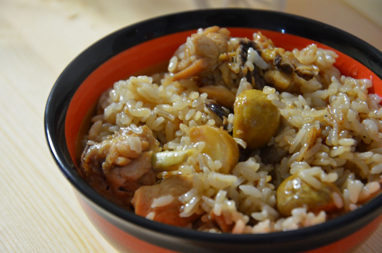 香菇栗子鸡饭