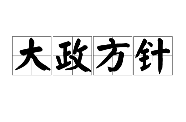 大政方针
