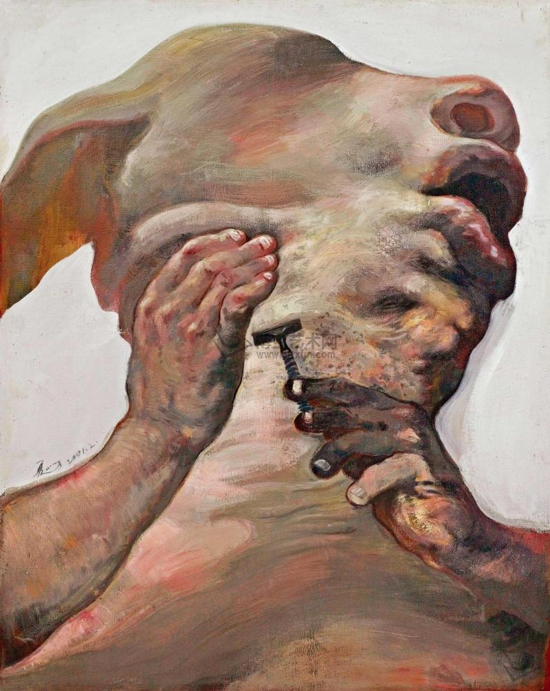  p>《颜面之六》图 是由中国著名美术大师——夏小万 的作品.