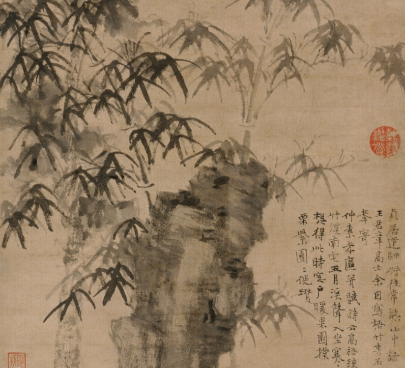 倪瓒梧竹秀石图