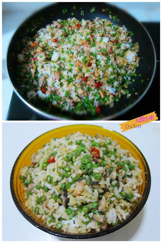 豇豆肉末炒饭