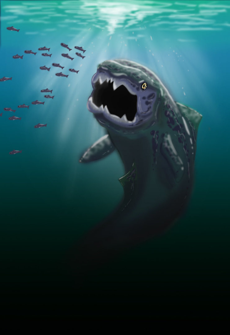  p>邓氏鱼(dunkleosteus terrelli),是一种活于泥盆纪时代(距今约3.