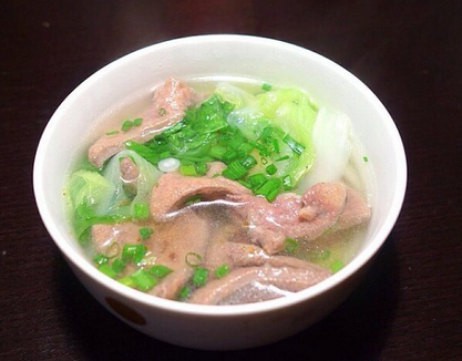 大白菜猪肝汤