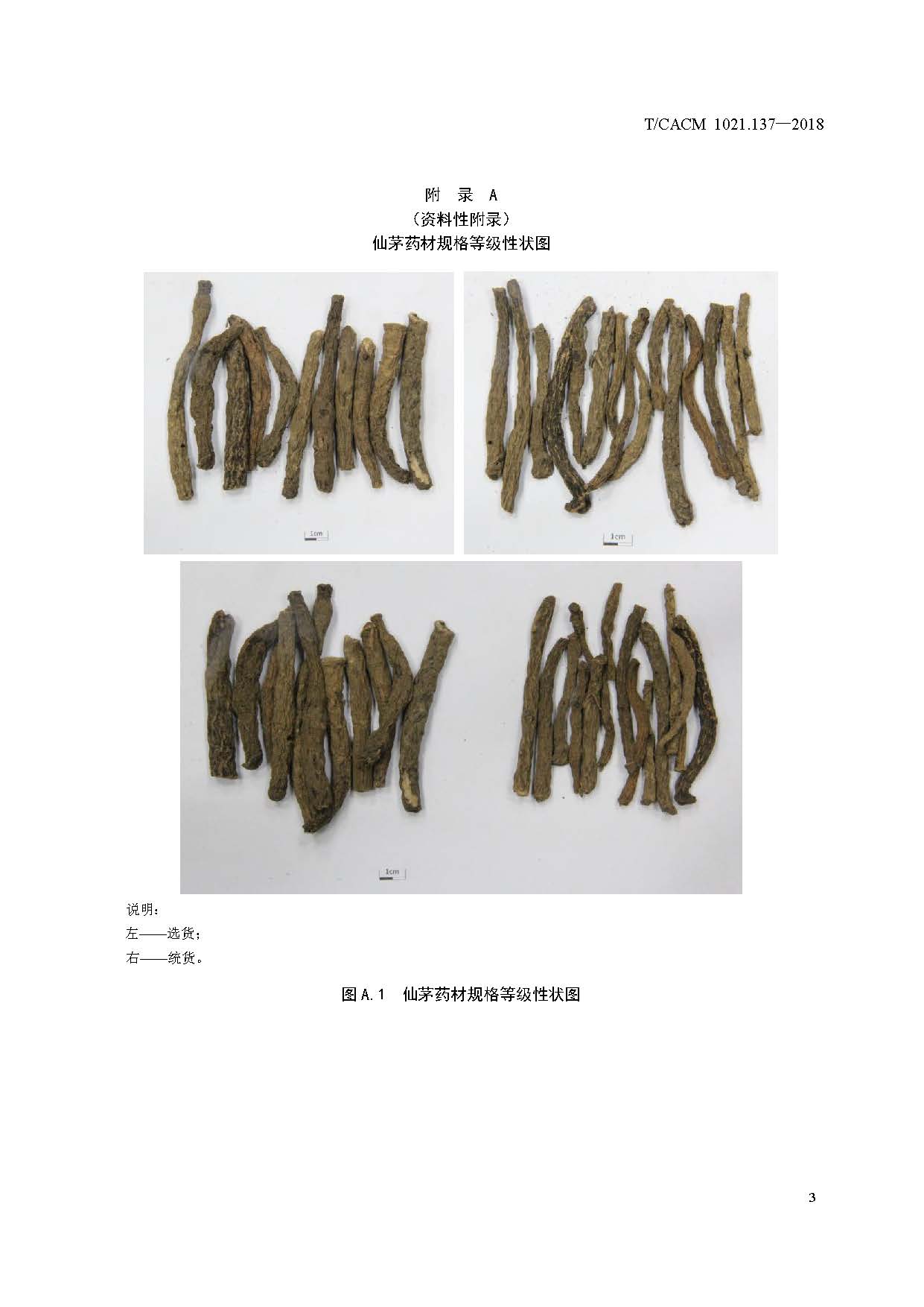  p>《中药材商品规格等级—仙茅》(t/cacm 1021.