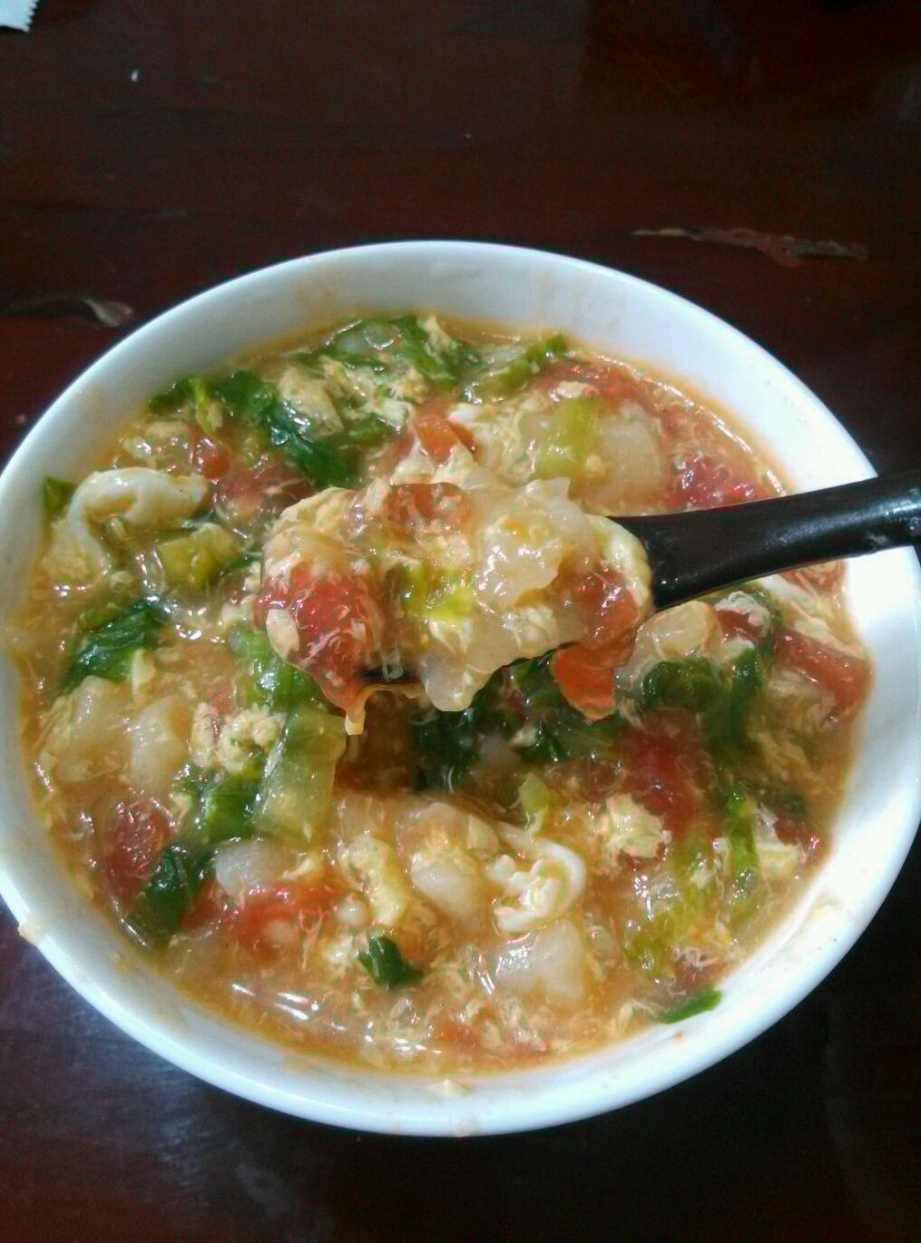 番茄鸡蛋面疙瘩汤