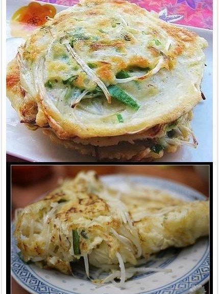  p data-id="gn7sjx038s">豆芽煎饼是福建福州的传统小吃,属于闽菜系.