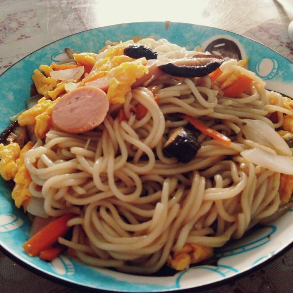 三鲜炒面
