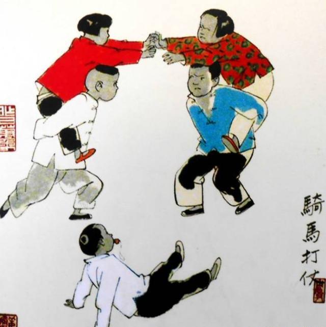  p data-id="gnx1sualzd">骑马打仗,一种中国传统民间儿童游戏.