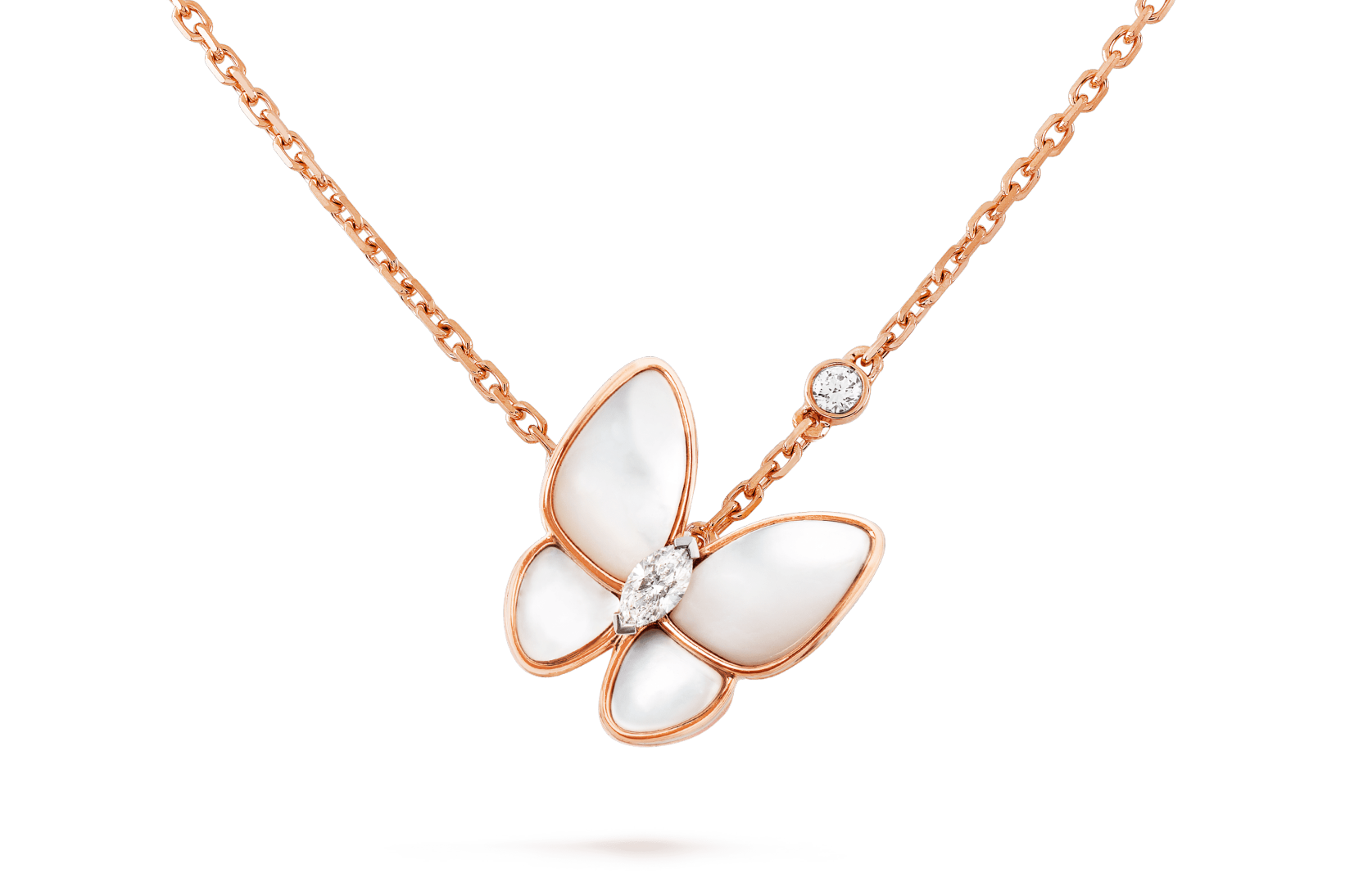  p>two butterfly吊坠项链是梵克雅宝品牌旗下的一款产品. /p>