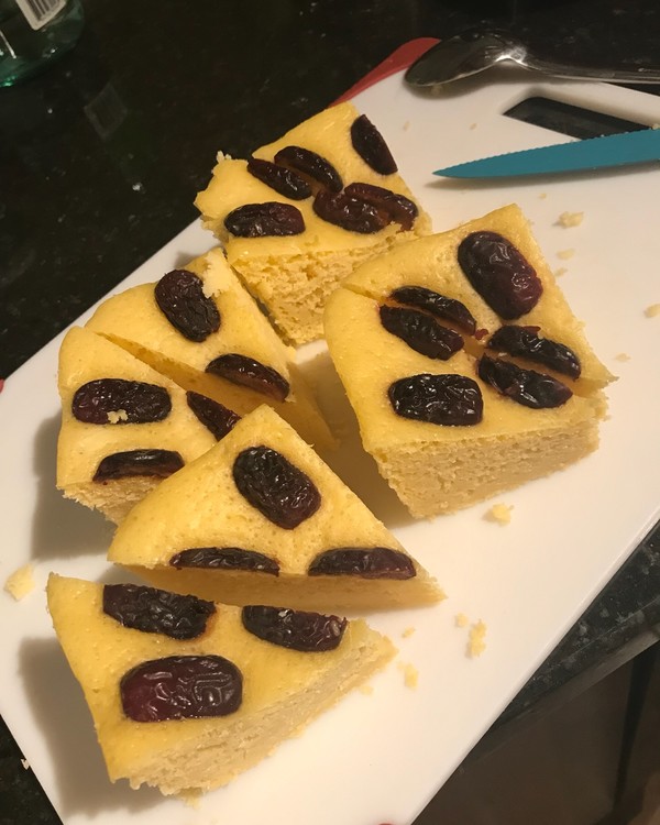 红枣玉米发糕