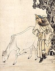 清黄慎画伯乐相马图轴