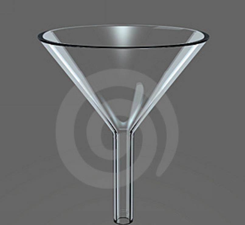  p>漏斗实验(funnel experiment) 就是假想我们有一漏斗,装在桌上约半