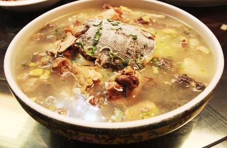 鸡汤炖甲鱼