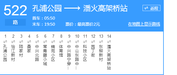  p>宁波公交522路是宁波市的公交线路,汽车公司为永安公交,起点站首
