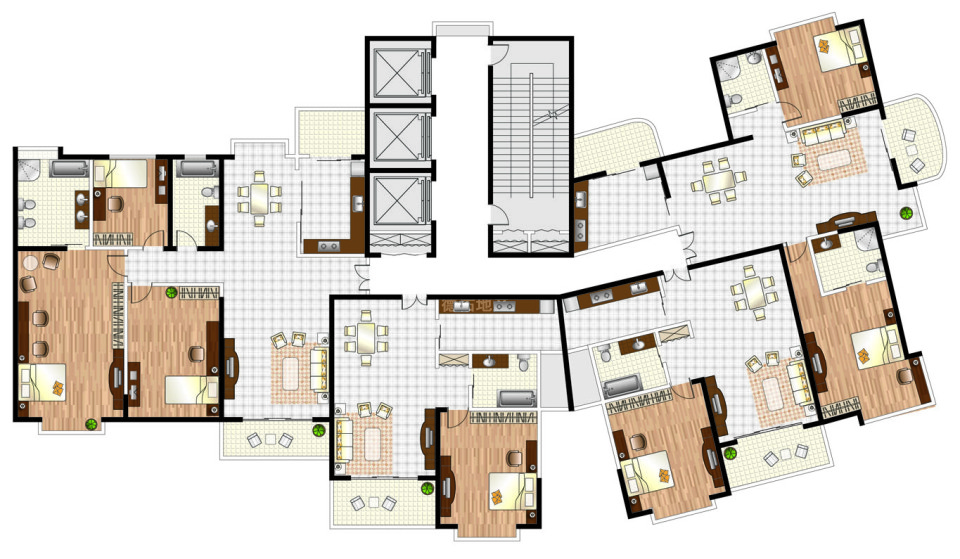  p>国际丽都城地处北京西路石门二路口,分三期开发.