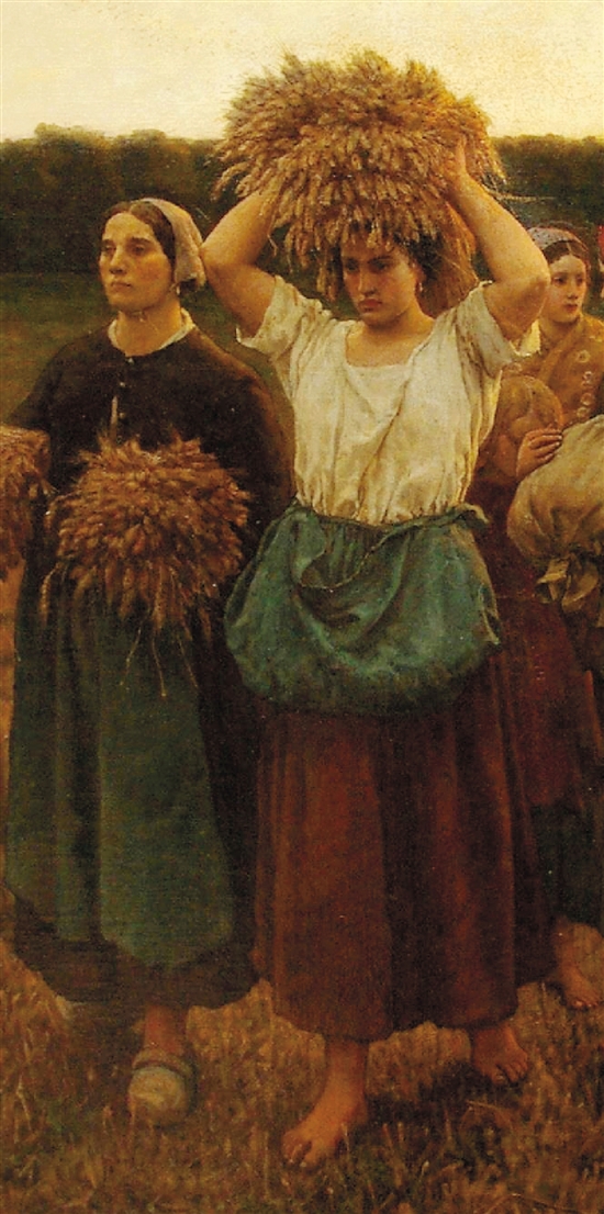 《拾穗者的呼唤》是1859年朱尔斯·布雷顿创作的一幅布面油画