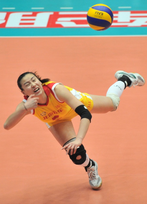  p>张歌,北汽女排主攻手. /p>