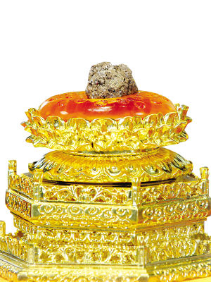 data-lemmaid="3959638">佛顶真骨 /a>)是佛祖释迦牟尼的头顶骨舍利