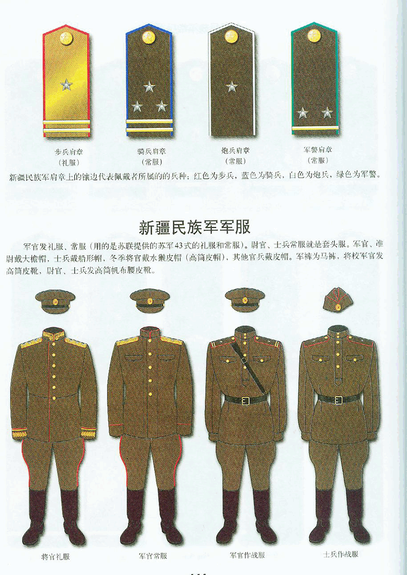  p>新疆民族军是著名的新疆"三区革命"的武装部队,也称三区民族军.