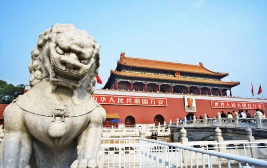 天安门前石狮子
