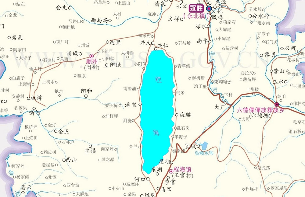 程海（云南省永胜县湖泊）_百度百科