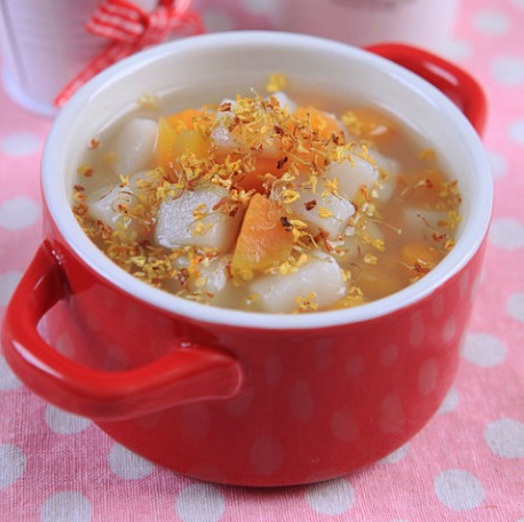 桂花红薯年糕甜汤