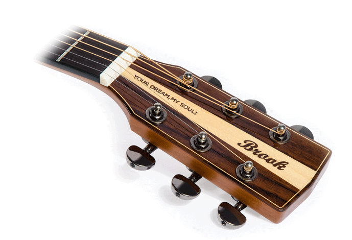  p>民谣吉他(steel-string acoustic guitar,即原声钢弦吉他之意),是