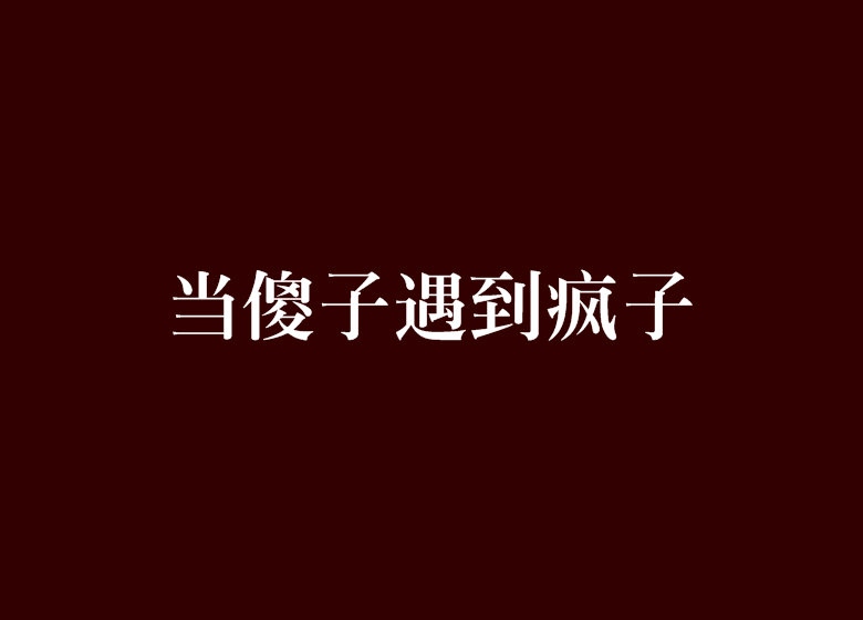 当傻子遇到疯子