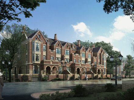 山水逸墅位于凤城市百汇国际酒店与两宫一馆