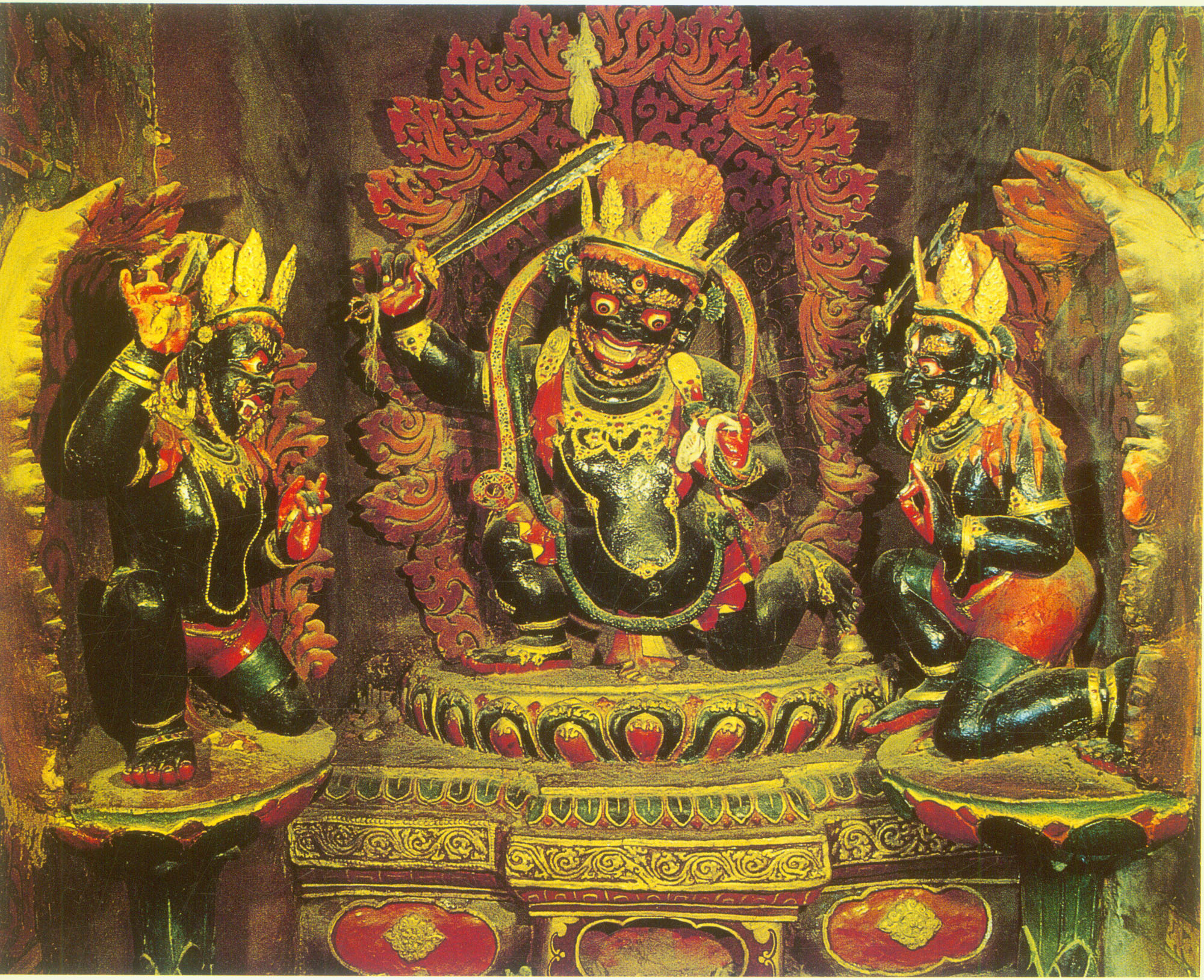 意为不动尊或无动尊,密宗称为"不动明王",亦谓之不动使者