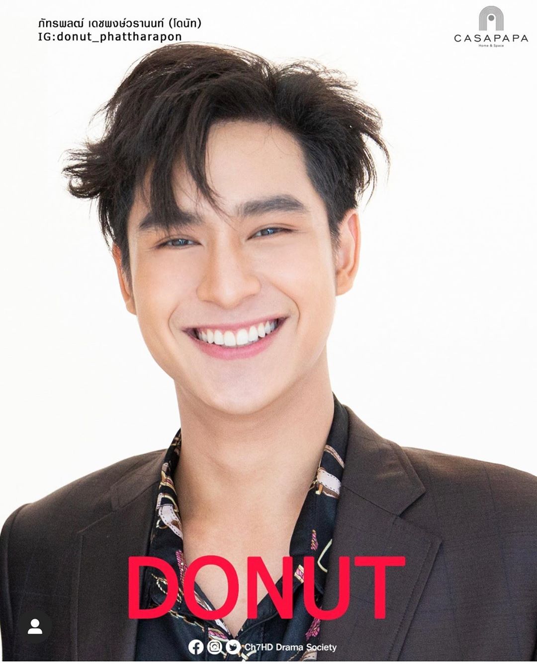 ">帕他勒彭·德浦沃拉侬(donut),1998年7月13日出生于泰国清迈杭东区