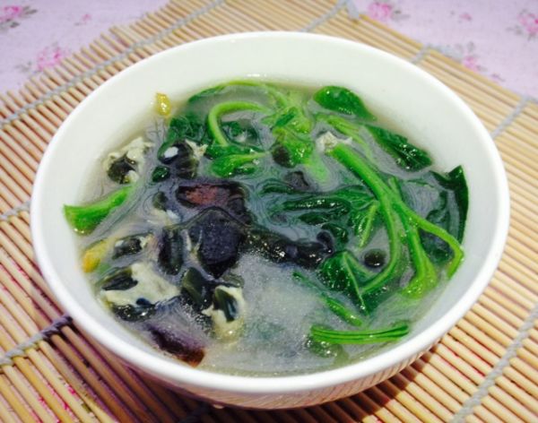 皮蛋青菜汤