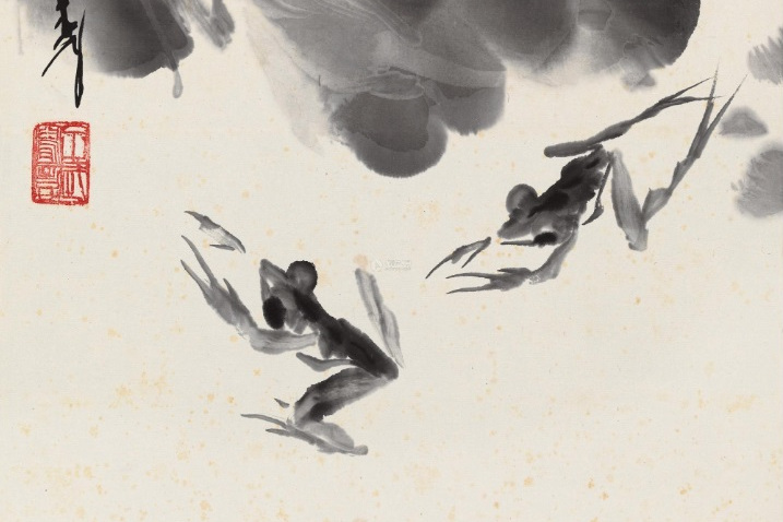  p>《墨蛙》是王子武创作的一幅中国书画. /p>