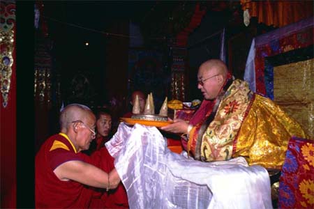 藏东部嘉绒地区的一个叫"霞渡"的小乡村中(今四川省阿坝州马尔康县脚