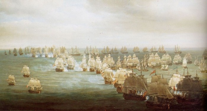  p>特拉法加海战(法语:bataille de trafalgar,英语:battle of