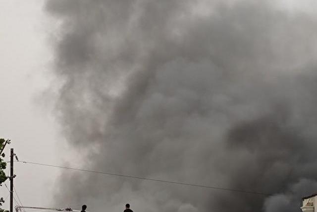  p>2021年5月9日,北京市通州区张家湾附近发生火灾.