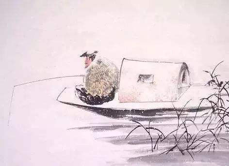 中国名画《寒江独钓图》流失日本，放大15倍后，老翁手里暗藏玄机_百科TA说