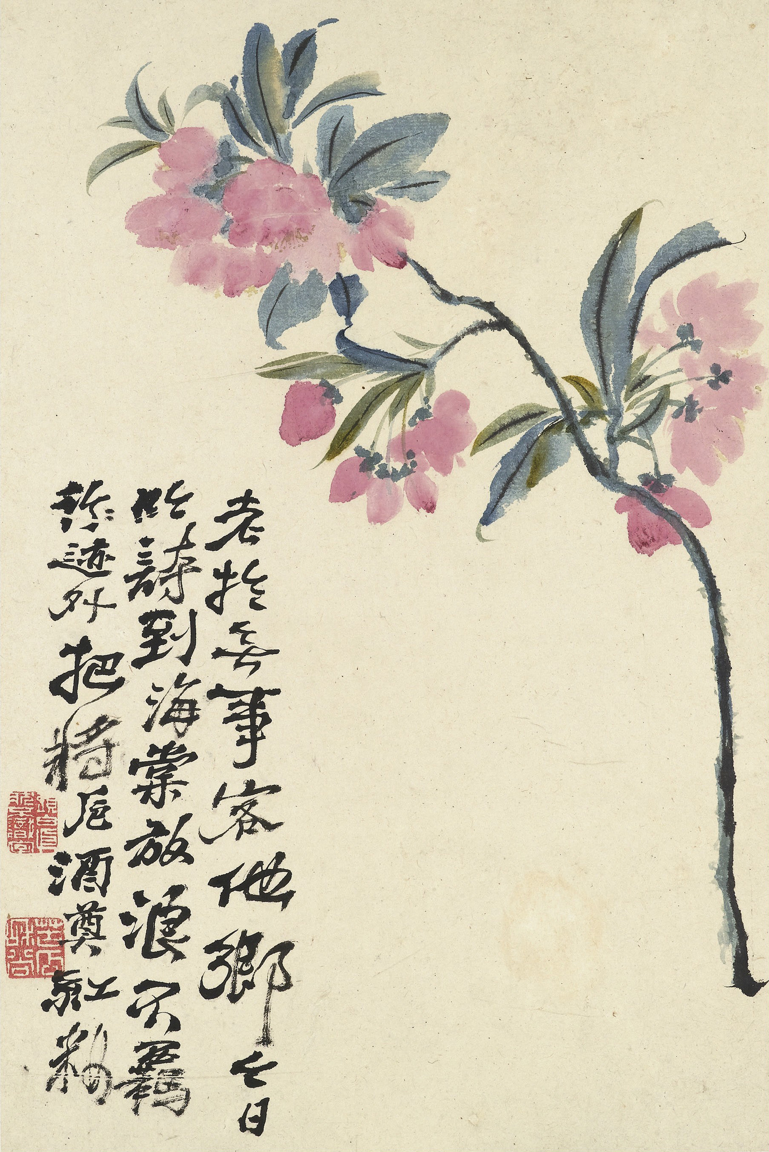 石濤 花卉冊頁 石濤花卉詩冊| Shitao, Flowers and Poems | Power & Culture