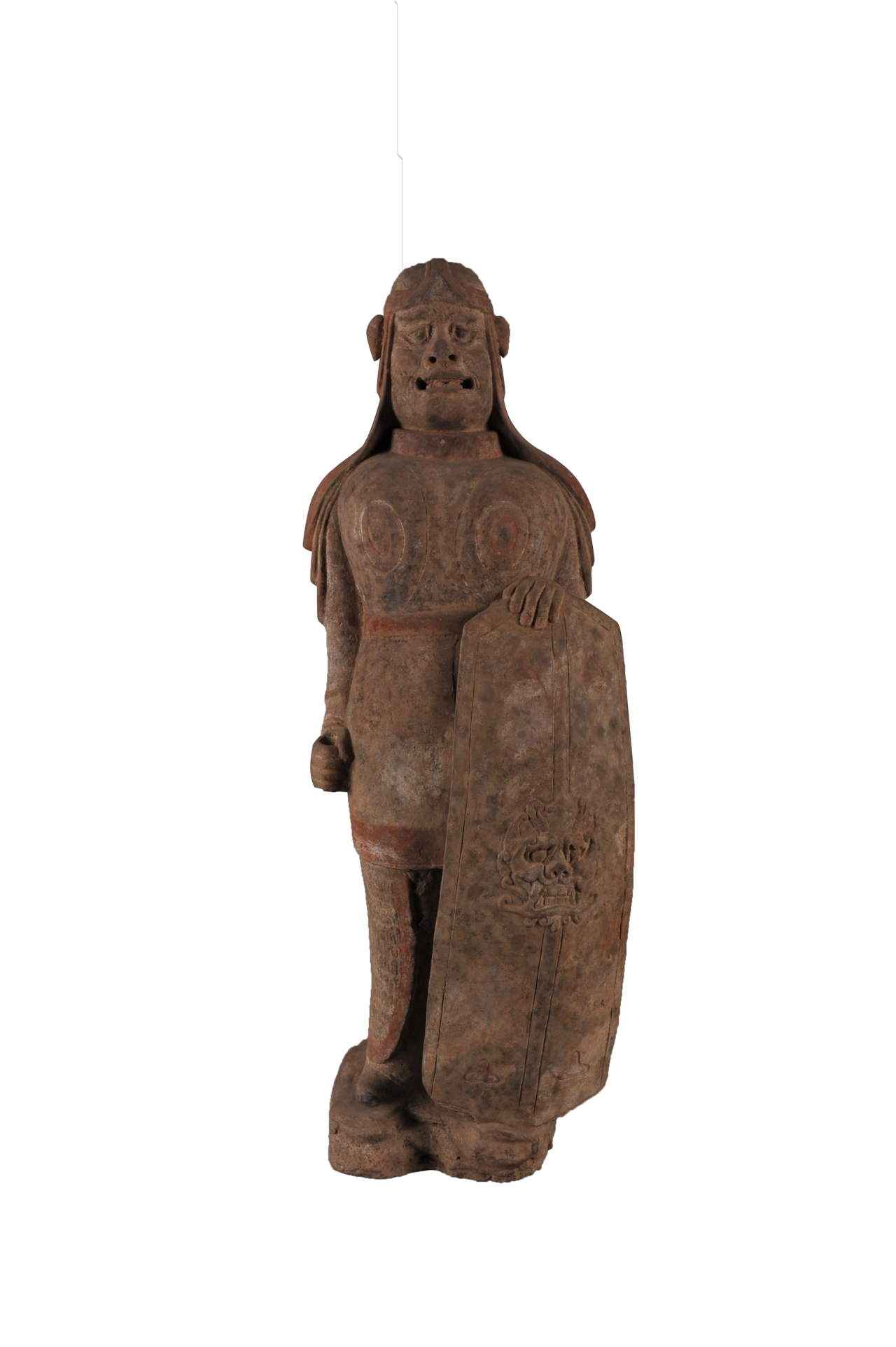 北朝彩绘武士俑