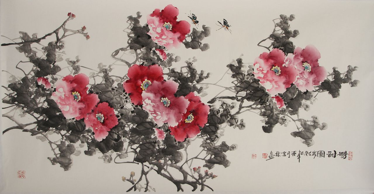 笔名啸林,1970年生于甘肃礼县,自幼酷爱书画,师从于著名画家高冠华, a