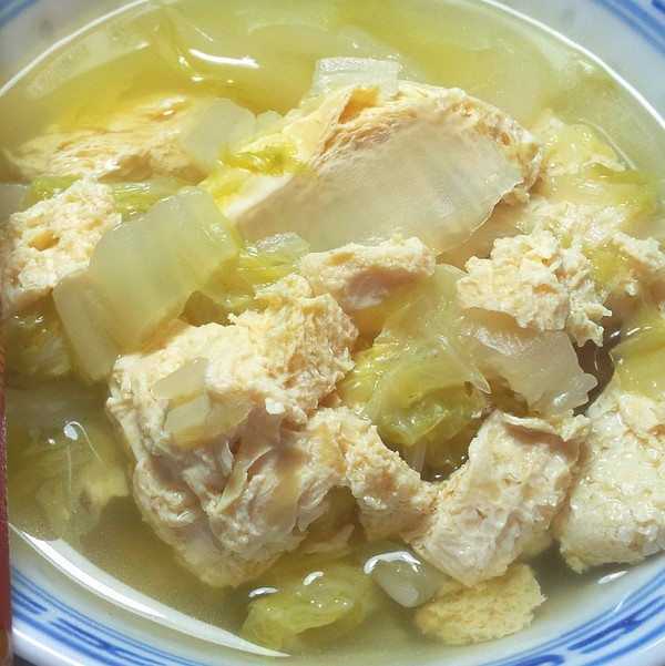 白菜炖冻豆腐